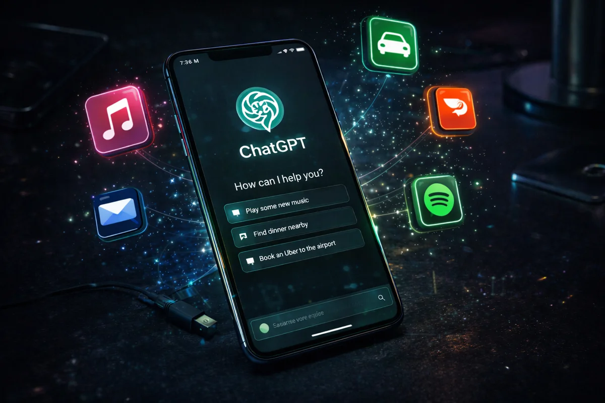 ChatGPT s’ouvre aux apps : Uber, Spotify, DoorDash… l’IA devient un véritable assistant personnel