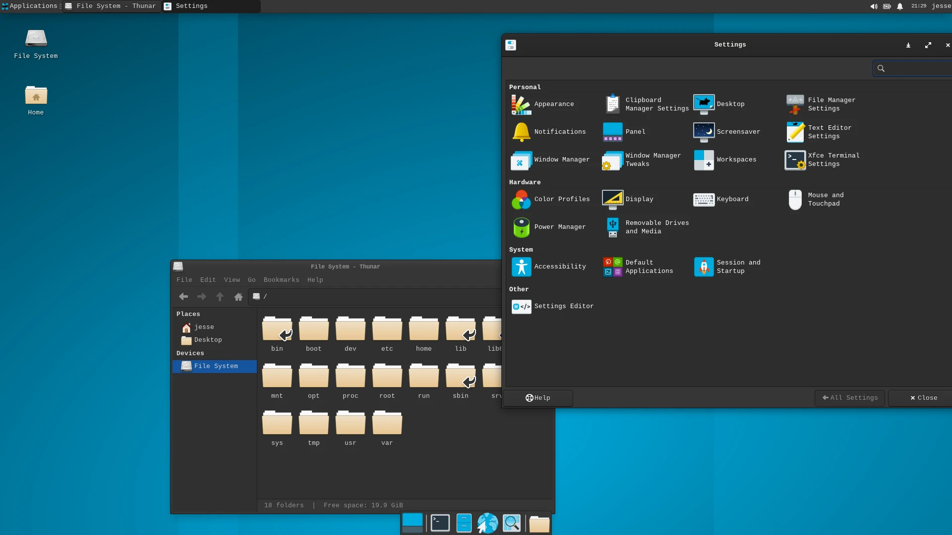 Capture de Arch Linux