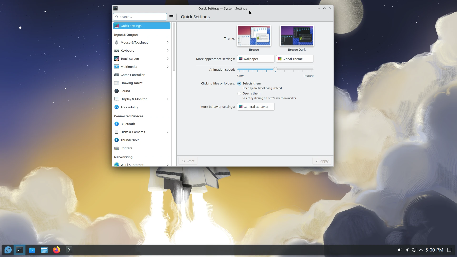 Capture de Fedora Linux