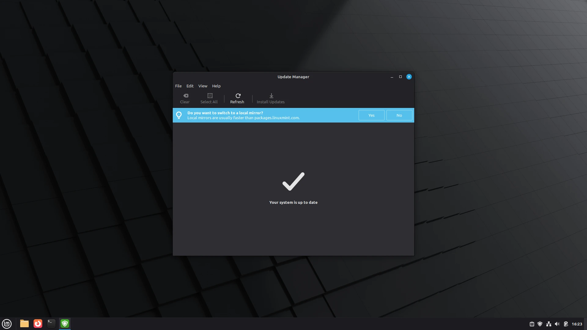 Capture de Linux Mint