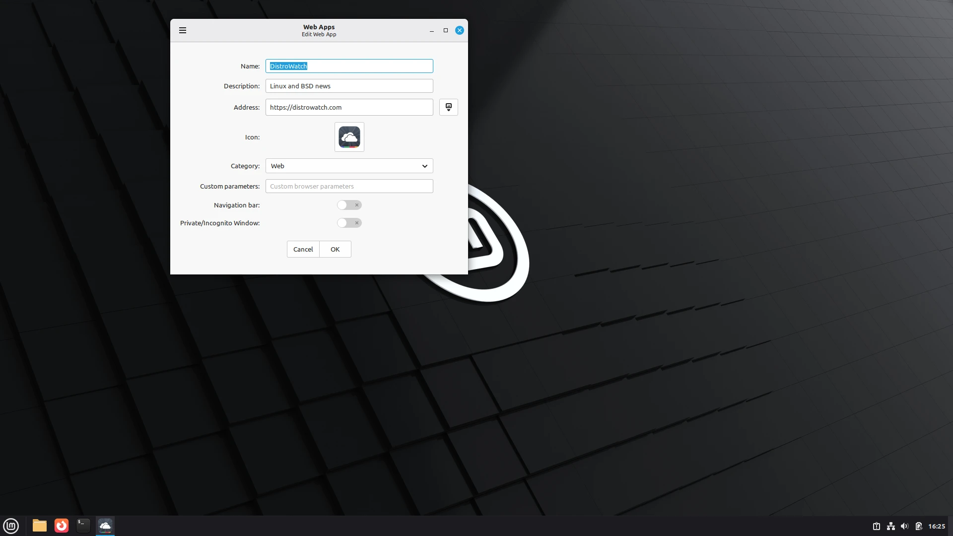 Capture de Linux Mint